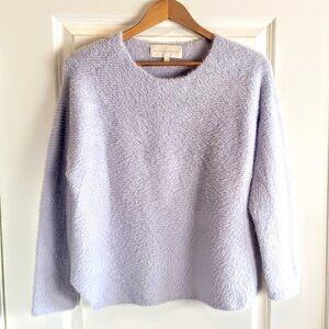 Michelle Mason Lilac Eyelash Knit Sweater